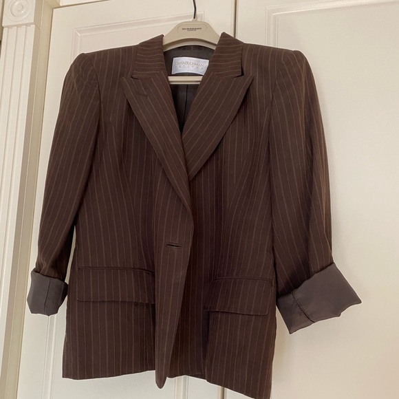 DANA BUCHMAN SILK/LINEN BLEND BLAZER Sz PETITE 10 - Picture 12 of 12